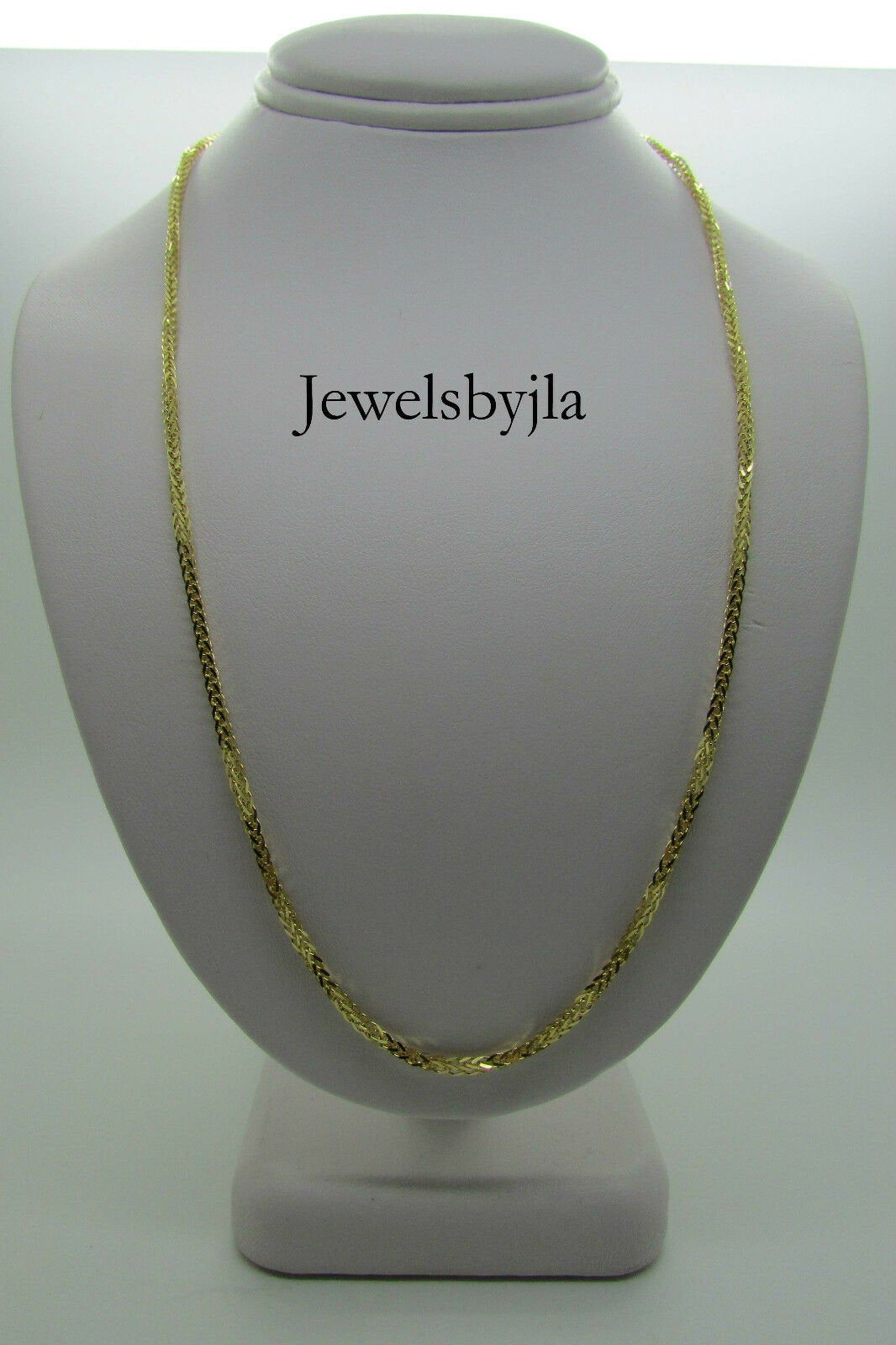14K Pretty Yellow Gold Foxtail Chain 18 Inches 5.5 Grams Made In Italy