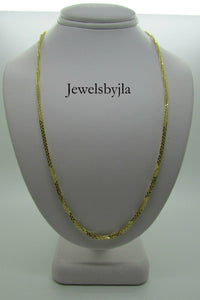 14K Pretty Yellow Gold Foxtail Chain 18 Inches 5.5 Grams Made In Italy
