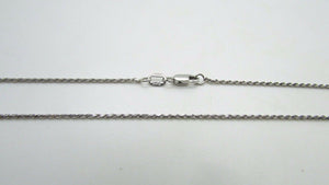 14K Pretty White Gold Rope Chain 24 Inches 3.7 Grams Made In Italy