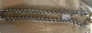 14K White Gold Pretty Circular Link Chain 18 Inches 31 Grams