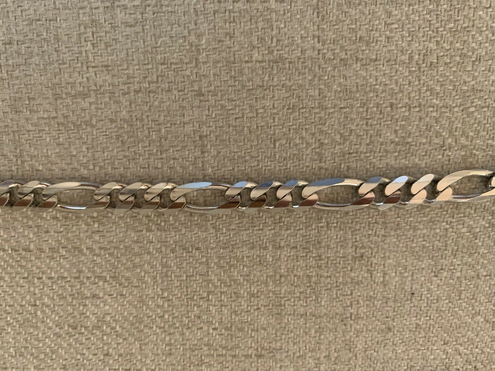 14K White Gold Beautiful Thick White Gold MenS Figueroa Bracelet 22 Grams