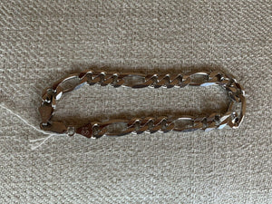 14K White Gold Beautiful Thick White Gold MenS Figueroa Bracelet 22 Grams