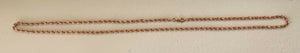 14K Rose Gold Diamond Cut 22 Inches Rope Chain 16.7 Grams 3Mm
