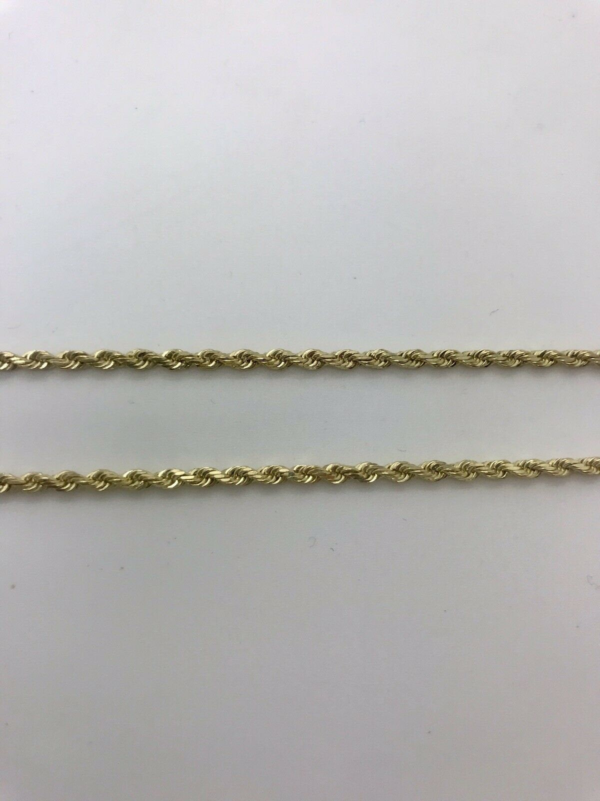 14K Pretty Yellow Gold Rope Chain 18 Inches 9.2 Grams 2 Mm
