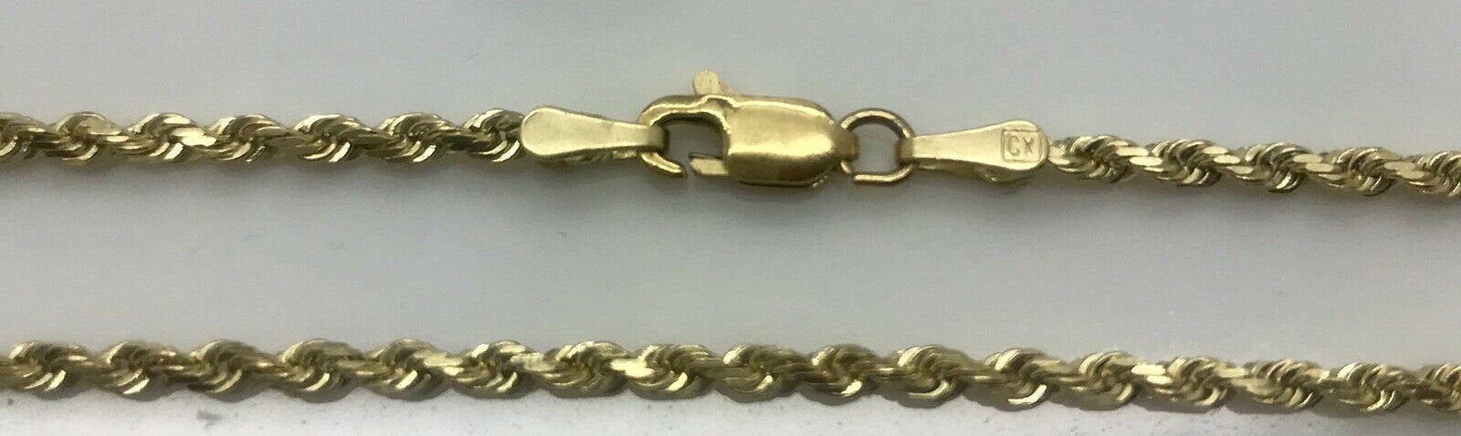 14K Pretty Yellow Gold Rope Chain 18 Inches 9.2 Grams 2 Mm