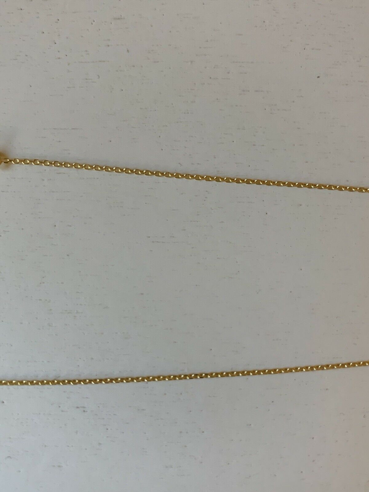 14K Pretty Yellow Gold Diamond Cut Tight Link Chain 20 Inches 1.5 Grams