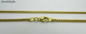 14K Pretty Yellow Gold Diamond Cut Foxtail Chain 8 Grams 18&quot; Italy