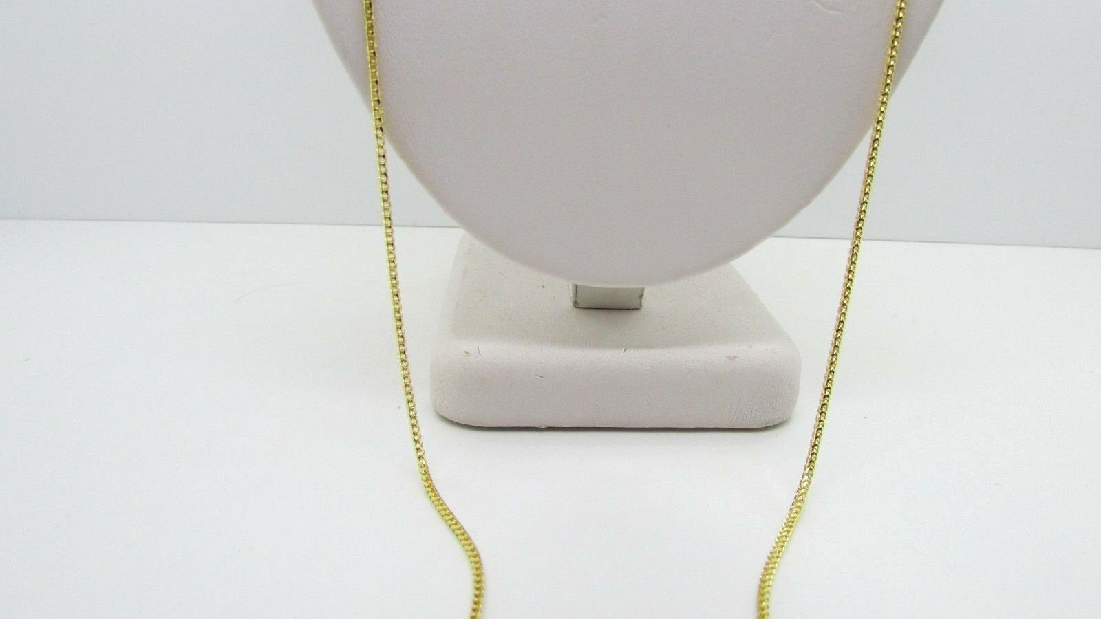 14K Pretty Yellow Gold Square Foxtail Chain 30 Inches 8.3 Grams Made In Italy