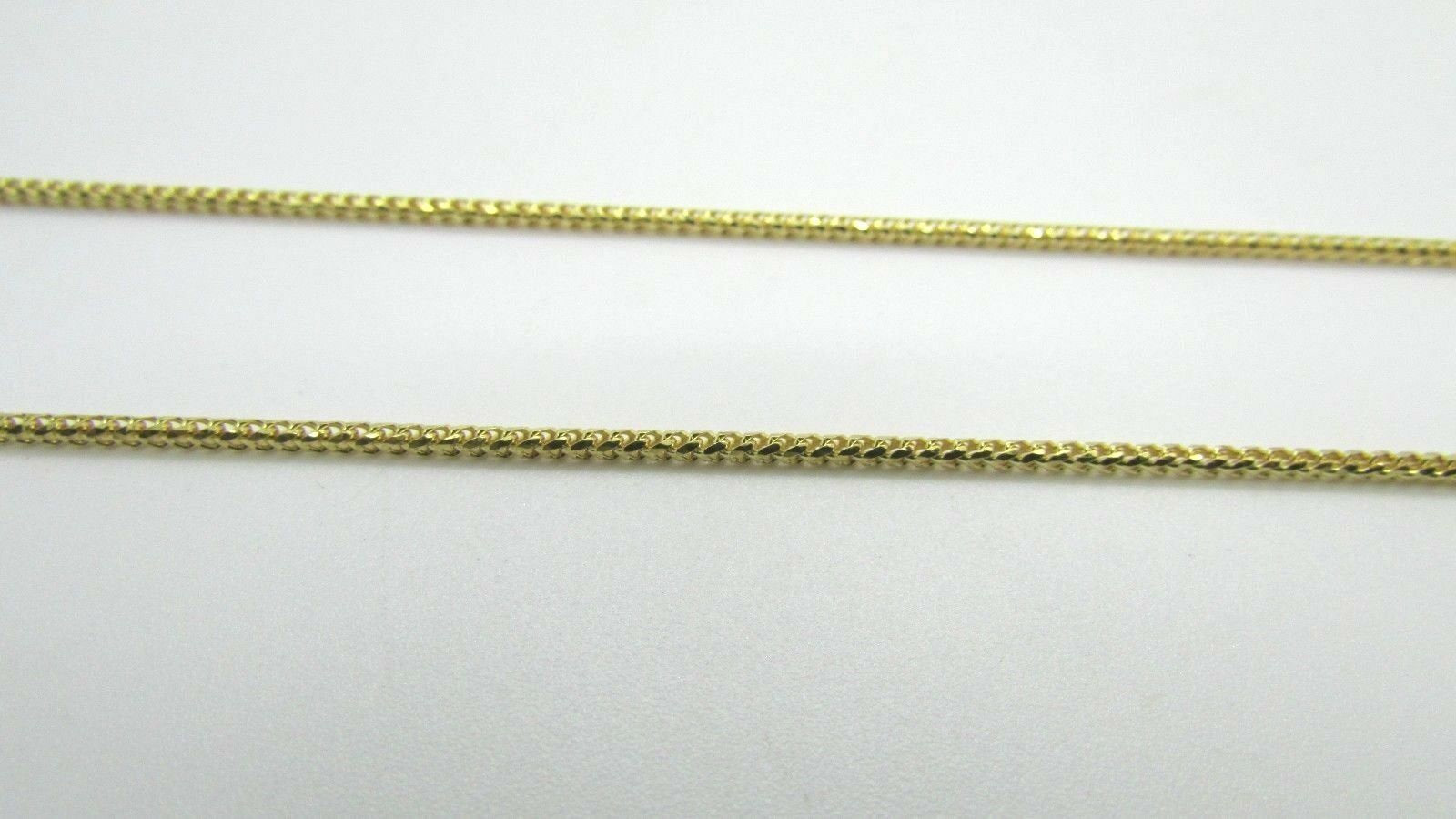14K Pretty Yellow Gold Square Foxtail Chain 30 Inches 8.3 Grams Made In Italy