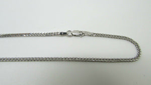 14K Pretty White Gold Foxtail Chain 20 Inches 2.9 Grams Made In Italy