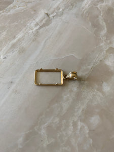 14K Pretty Yellow Gold Regular Frame for 1 gram Pamp Suisse Gold Bar