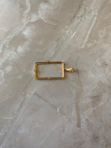 14K Pretty Yellow Gold Regular Frame for 5 gram Pamp Suisse Gold Bar