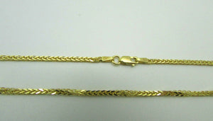 14K Pretty Yellow Gold Foxtail Chain 18 Inches 5.5 Grams Made In Italy