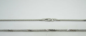 14K Pretty White Gold Foxtail Chain 18 Inches 4.5 Grams Made In Italy