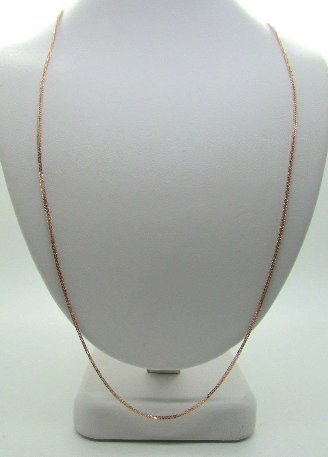 14K Pretty Rose Gold Foxtail Chain 20 Inches 2 Grams