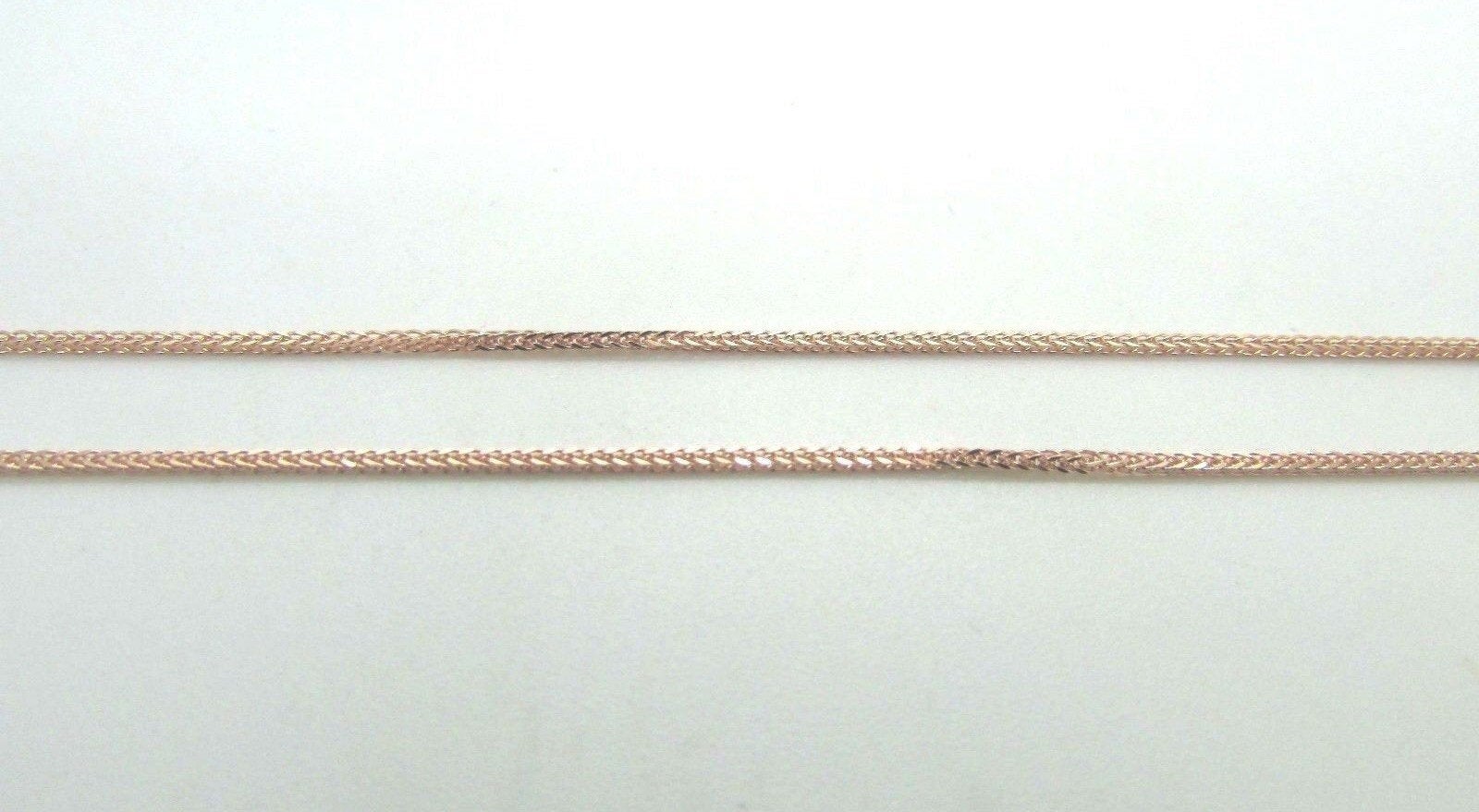 14K Pretty Rose Gold Foxtail Chain 18 Inches 2.5 Grams 1 Mm