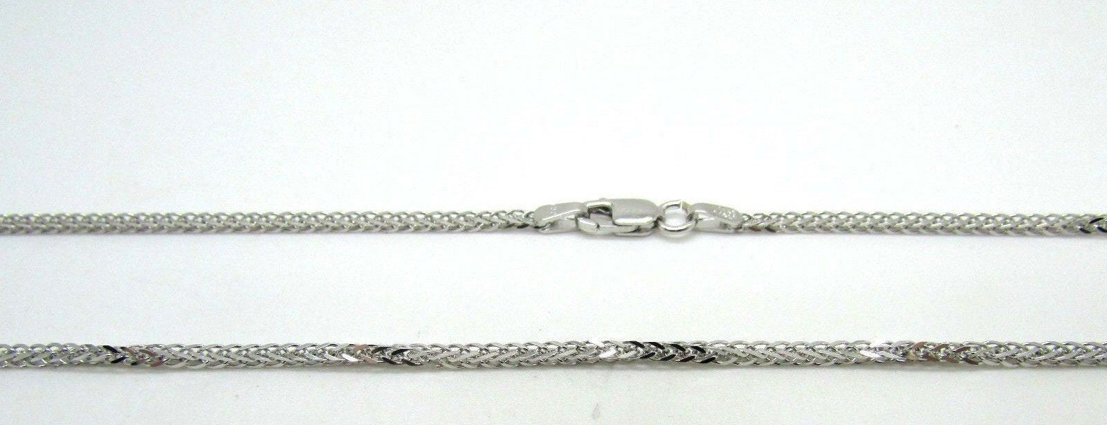 14K Pretty White Gold Foxtail Chain 16 Inches 6.5 Grams Made In Italy