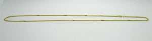 14K Pretty Yellow Gold Foxtail Chain 24 Inches 7.1 Grams Made In Italy