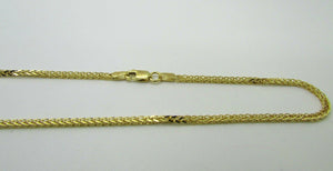 14K Pretty Yellow Gold Foxtail Chain 24 Inches 7.1 Grams Made In Italy