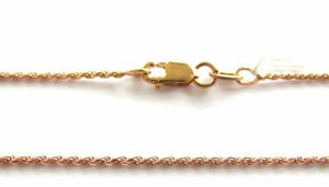 14K Pretty Rose Gold Diamond Cut 17 Inches Rope Chain 8 Grams 2.5 Mm Wide