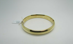 14K Yellow Gold Ladies Thick Pretty Bangle Bracelet 13.8 Grams