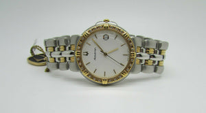 Accutron By Bulova Men&#39;s Two Tone Diamond Stainless Steel Watch 28E00