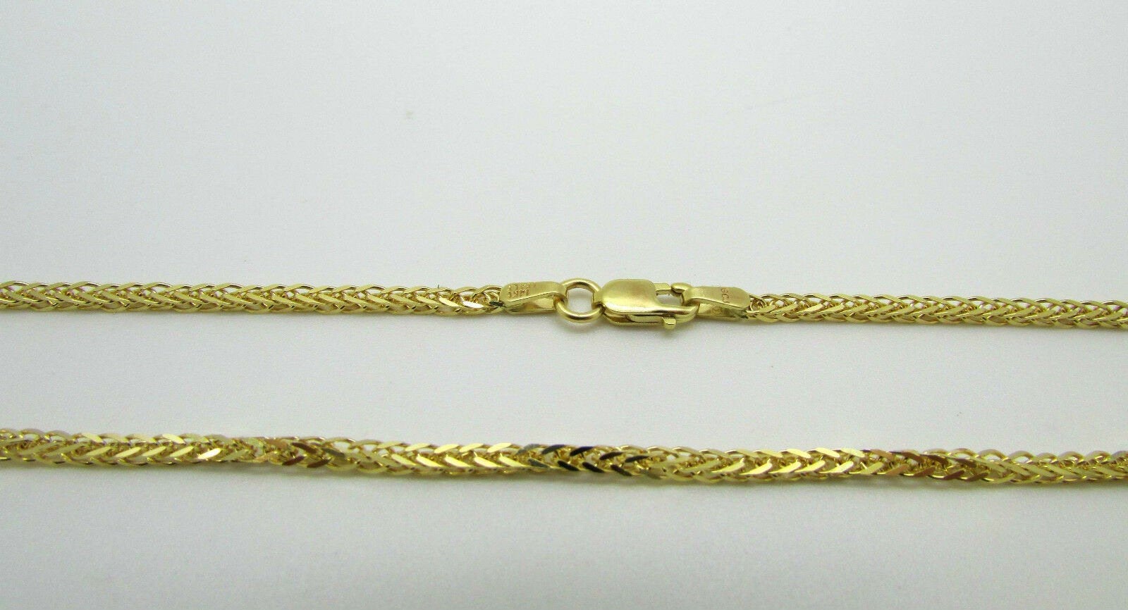 14K Pretty Yellow Gold Foxtail Chain 18 Inches 5.5 Grams Made In Italy