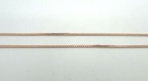 14K Pretty Rose Gold Foxtail Chain 18 Inches 1.8 Grams